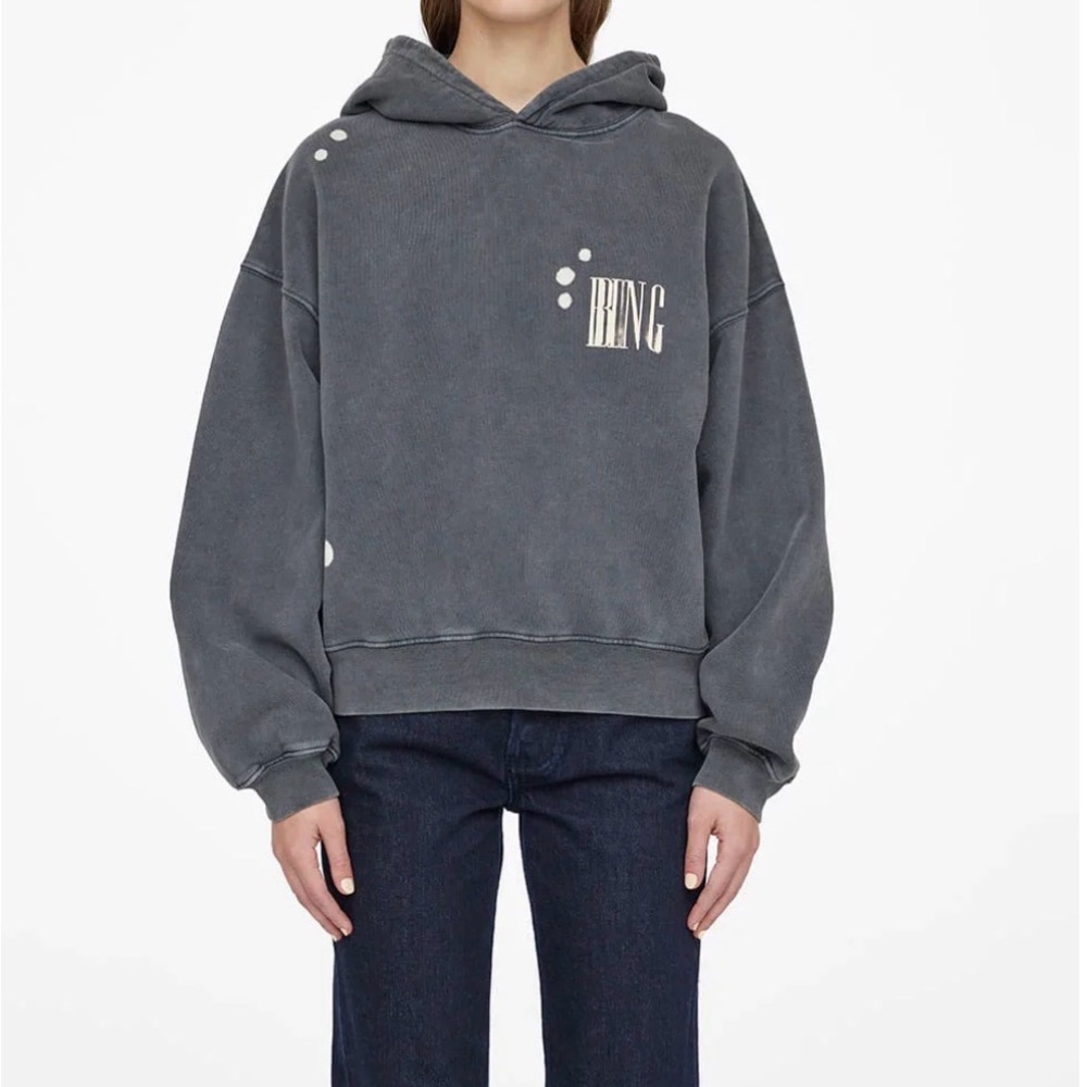ANINE BING Women's Bleached Alec
Hoodie Size Medium